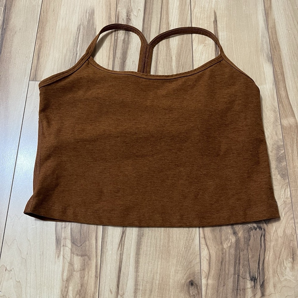 BEYOND YOGA Spacedye Forever Tank Top Chocolate Heather Size M Racerback
